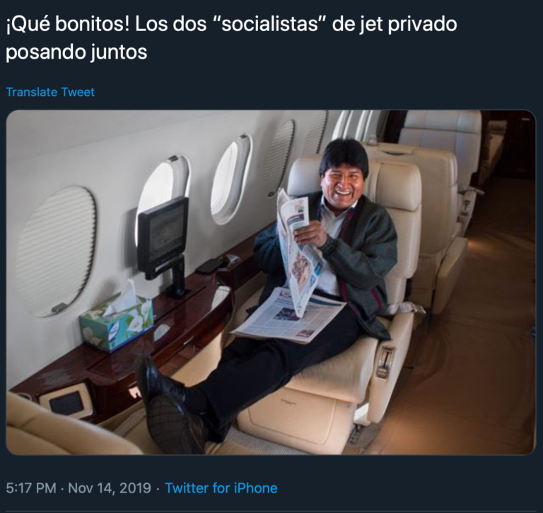 Evo Morales Jet Mexico
