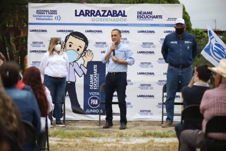 Fernando Larrazábal en el arranque de su campaña electoral