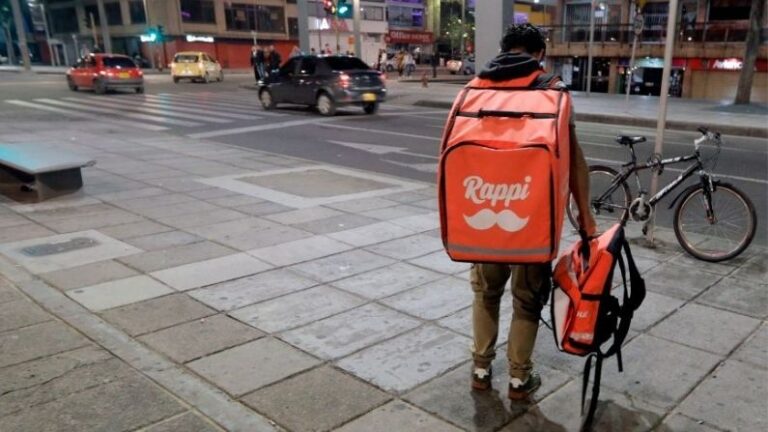 repartidor en bici de Rappi