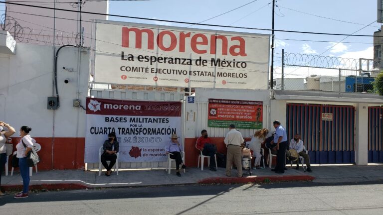 Sede de MORENA en Morelos, donde analizarían expulsión de Sergio Pérez Flores