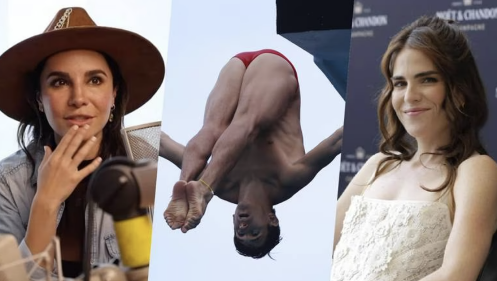 Martha Higareda y Karla Souza financian a clavadistas mexicanos en Mundial de Berlín.