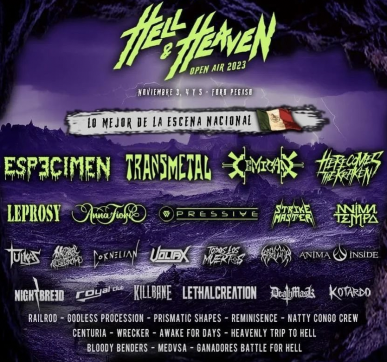 Habrá mucho talento nacional en el Hell & Heaven 2023.