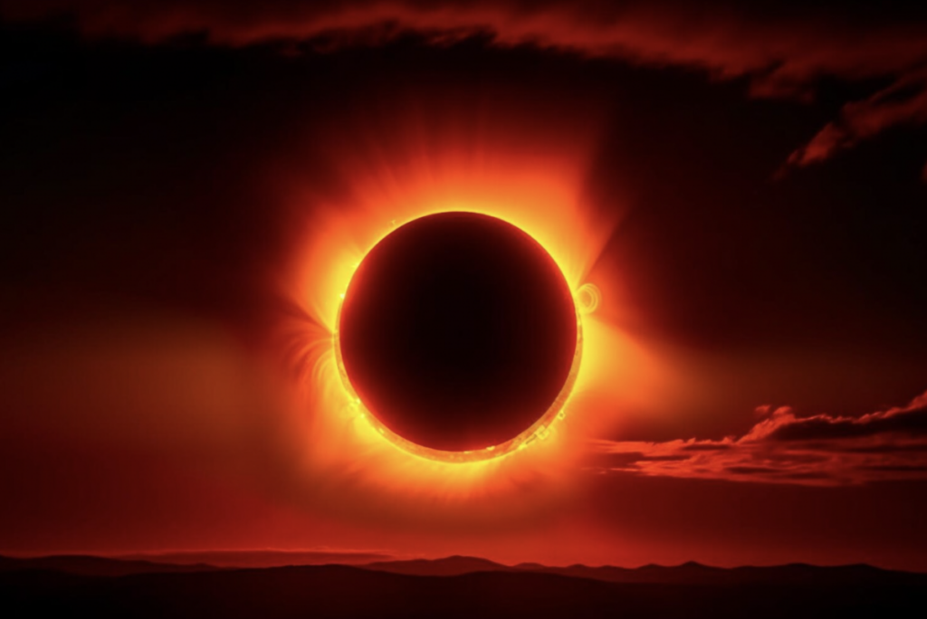El eclipse solar anular se genera cuando la Luna se encuentra en su punto más lejano de la Tierra en su órbita elíptica lo que la hace parecer un un poco más pequeña que el astro.