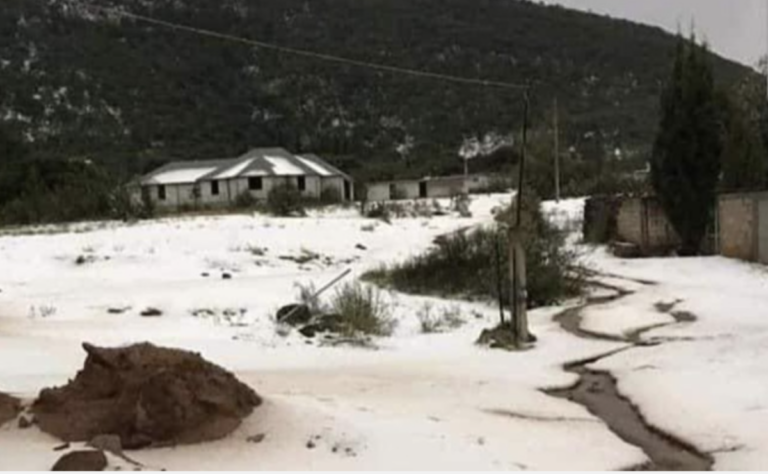 En redes sociales se compartieron videos donde se apreciaban las nevadas en Querétaro.