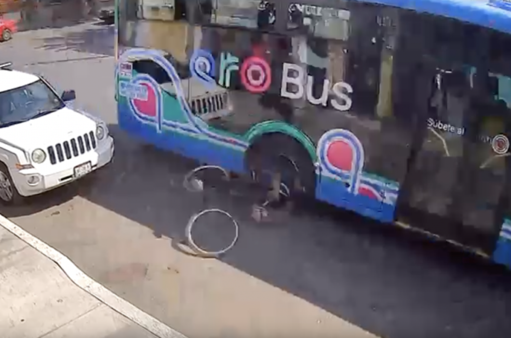 El ciclista no tuvo lesiones de gravedad.