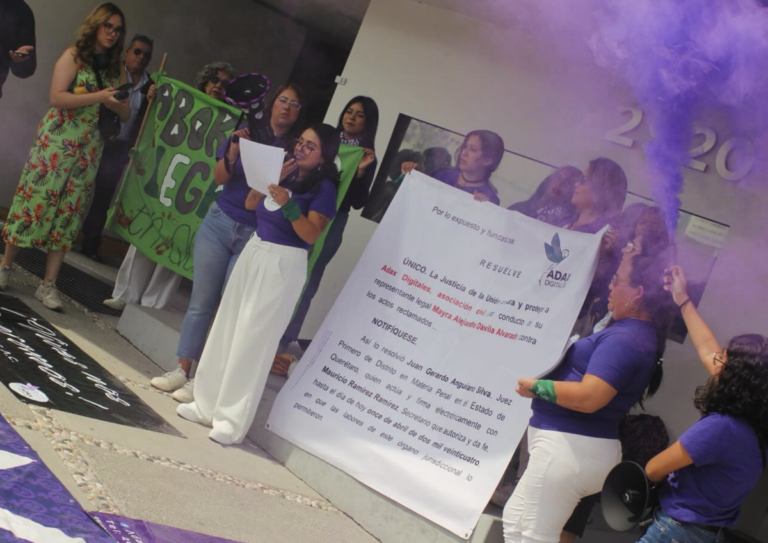 Colectivos de mujeres celebraron la orden del juez sobre el aborto.