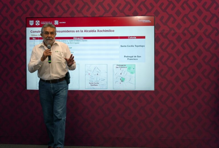 SACMEX habilita 10 pozos de absorción en Xochimilco