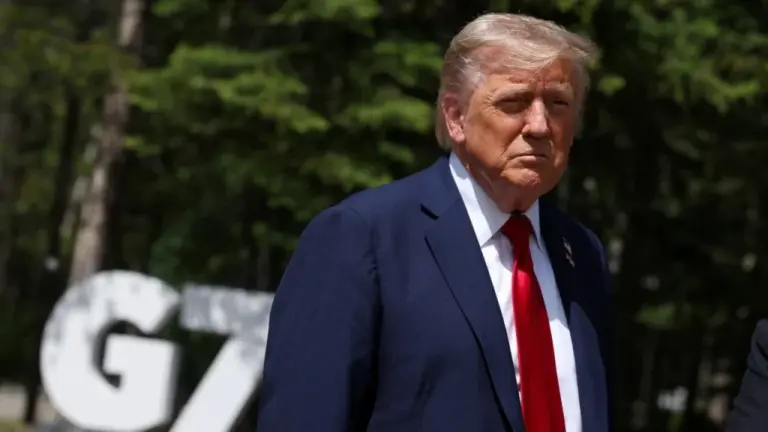 Trump abandona G7 por crisis y cancela cita con Sheinbaum