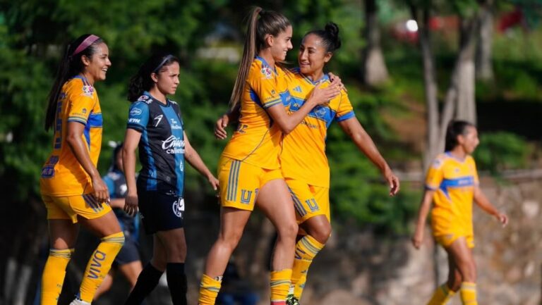 Tigres Femenil golea 7-0 a Querétaro y escala al segundo lugar